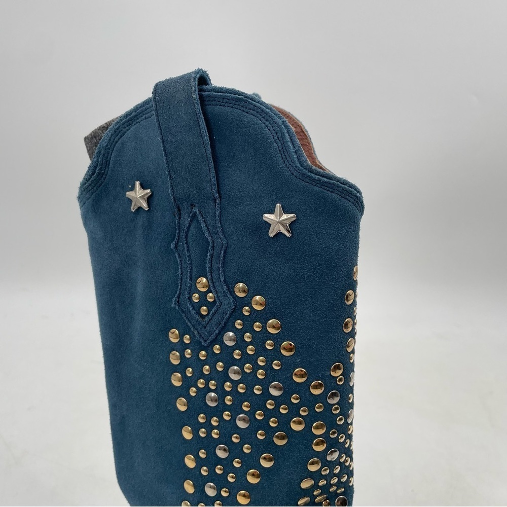 RARE! Women’s American Rebel Elvis Presley Blue Suede Boots - Picture 4 of 8